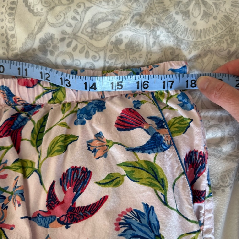 Anthropologie | Printfresh Size Large Hummingbird Haven Pajama Pants w/ Pockets - Picture 11 of 12